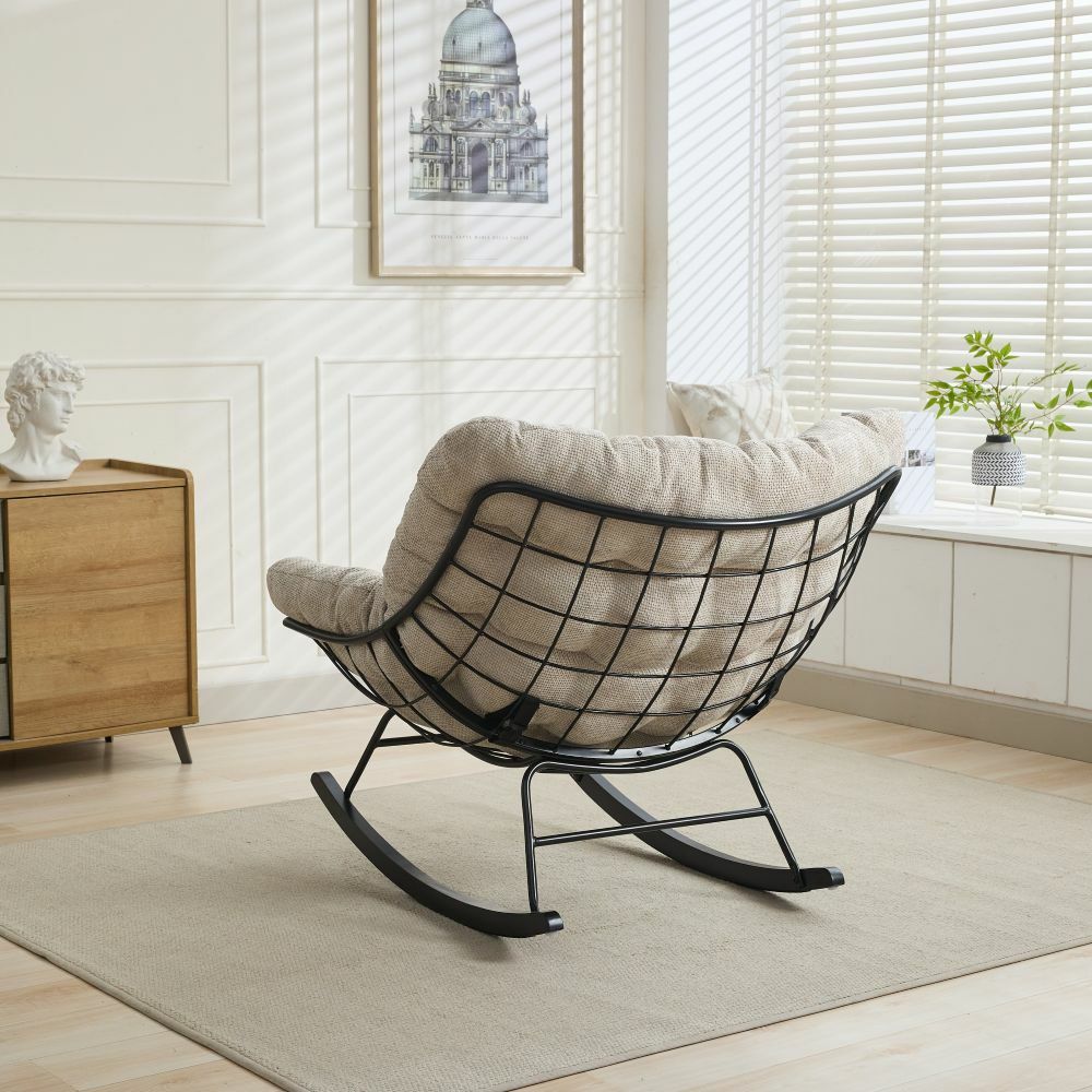 كرسي استرخاء كوتون كلاود - بيج واسود