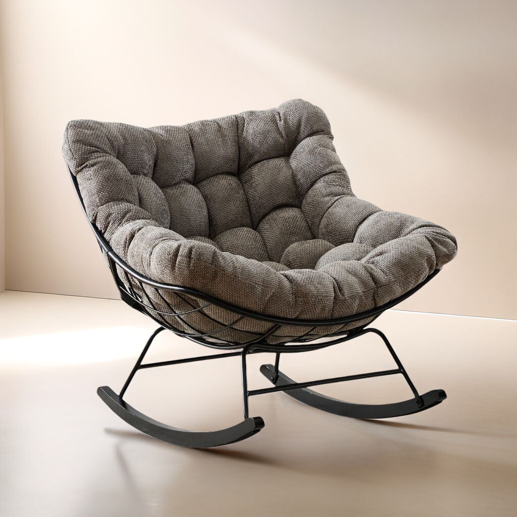 كرسي استرخاء هزاز كوتون كلاود - بني واسود