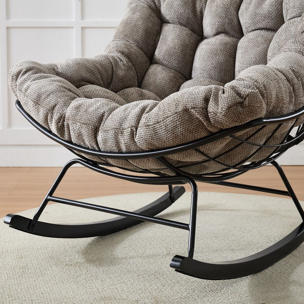 كرسي استرخاء هزاز كوتون كلاود - بني واسود