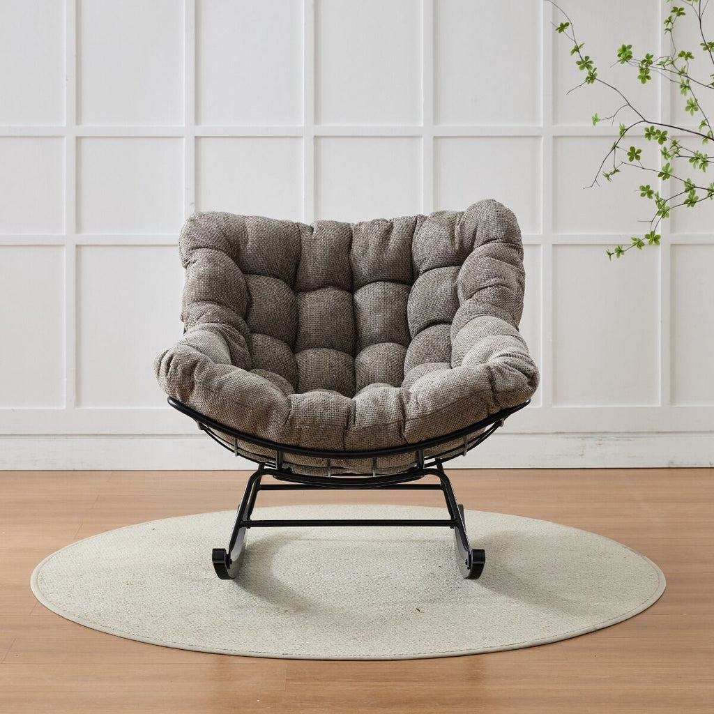 كرسي استرخاء هزاز كوتون كلاود - بني واسود