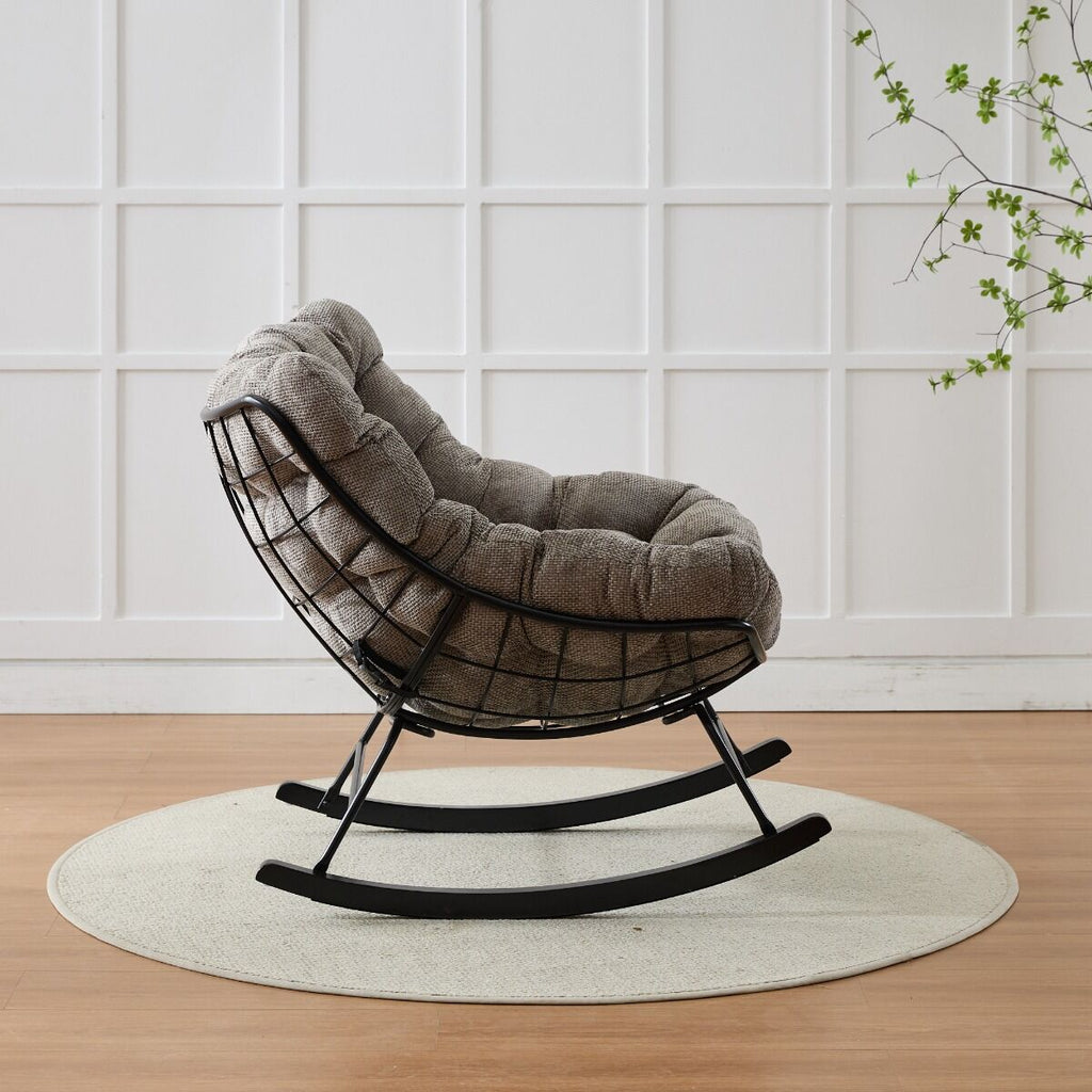 كرسي استرخاء هزاز كوتون كلاود - بني واسود