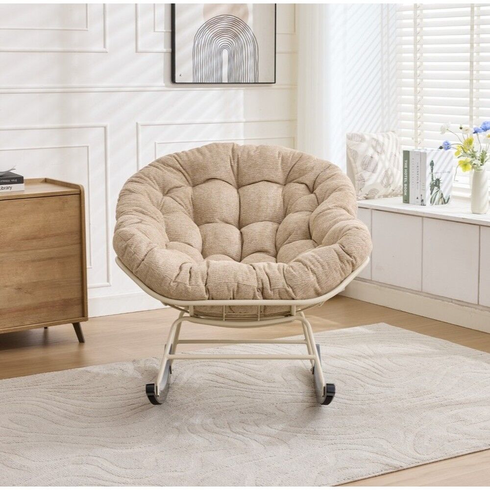 كرسي استرخاء هزاز كوتون كلاود - بيج