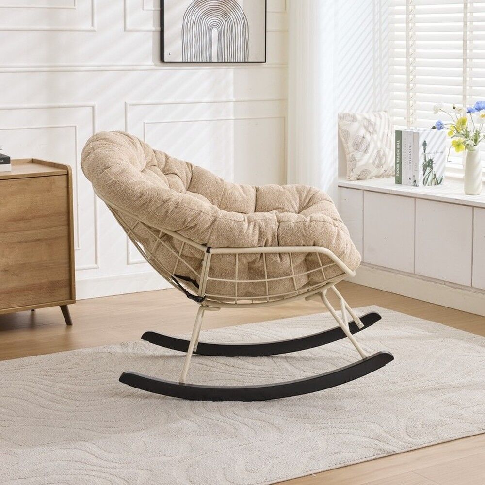 كرسي استرخاء هزاز كوتون كلاود - بيج