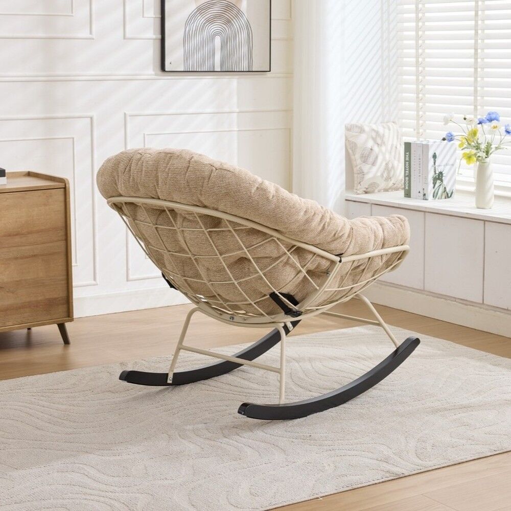 كرسي استرخاء هزاز كوتون كلاود - بيج