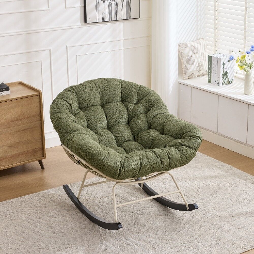 كرسي استرخاء هزاز كوتون كلاود - اخضر