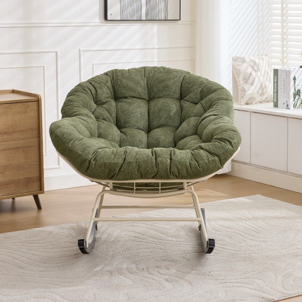 كرسي استرخاء هزاز كوتون كلاود - اخضر