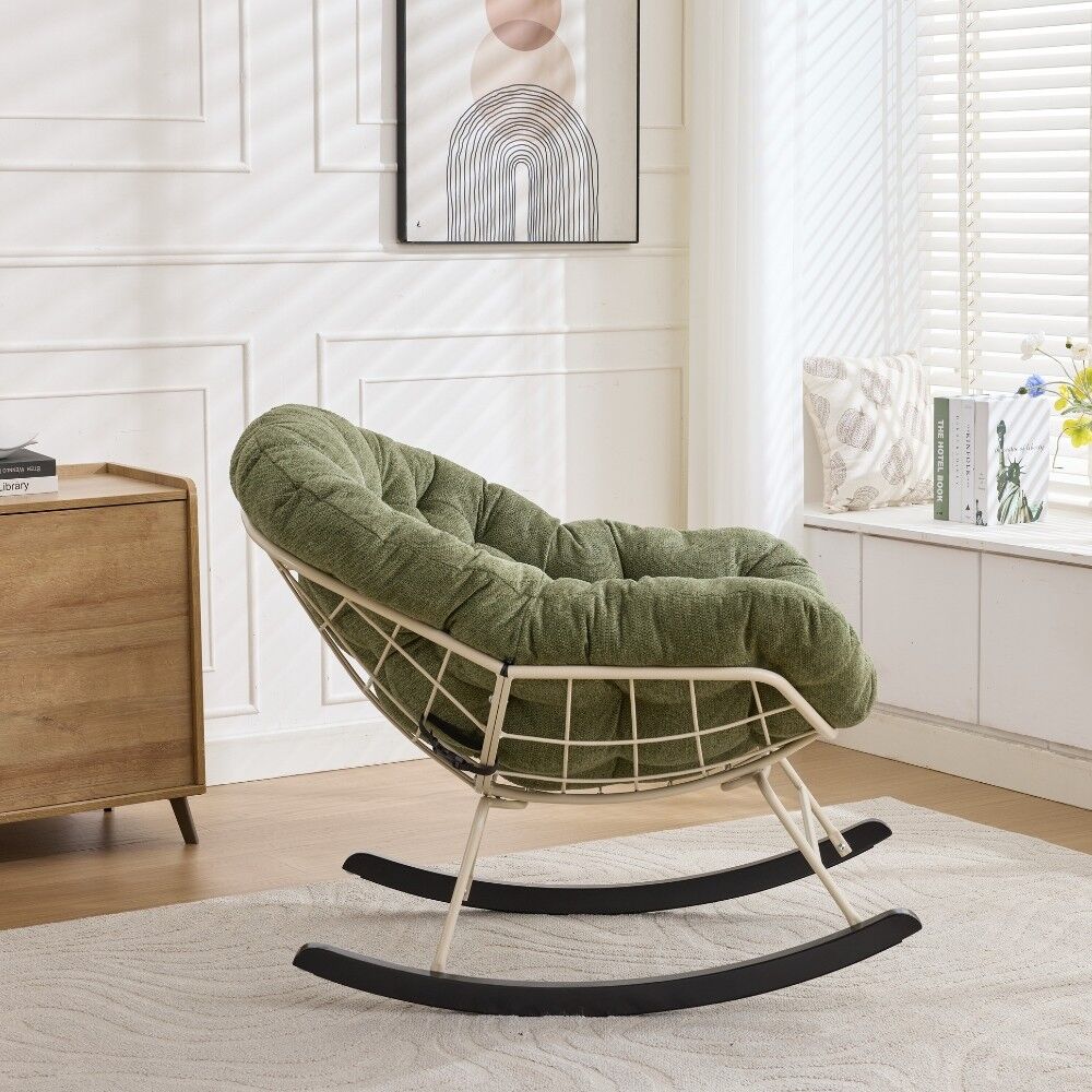 كرسي استرخاء هزاز كوتون كلاود - اخضر